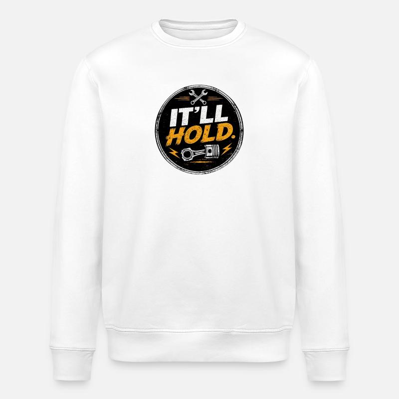 Es hält das Gearhead-Patch - Stanley/Stella Unisex Bio-Sweatshirt ROLLER - Weiß