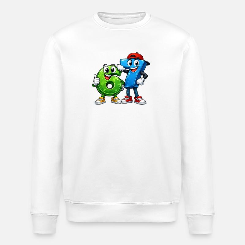 67 SIXSEVEN - Stanley/Stella Unisex Bio-Sweatshirt ROLLER - Weiß