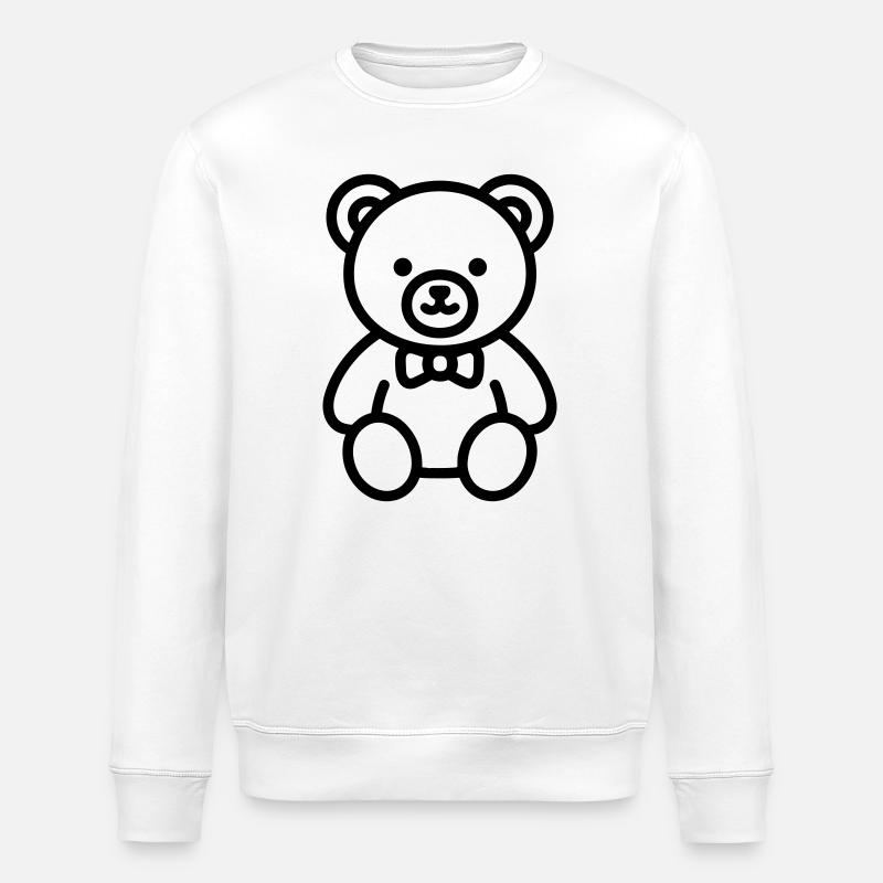 ourson - Sweat bio ROLLER Stanley/Stella Unisexe - blanc