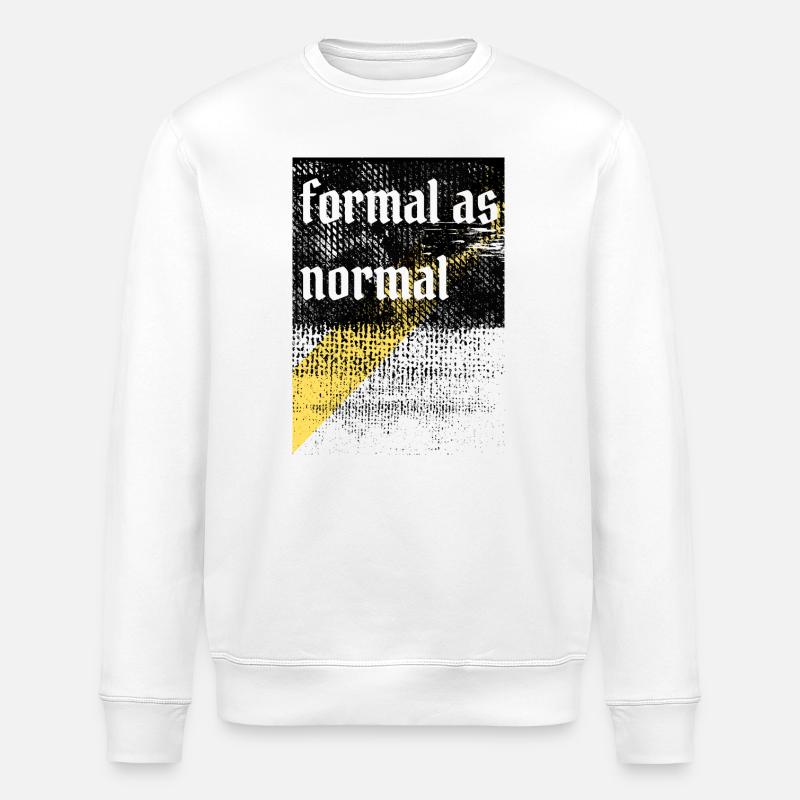 Anti-formales, grungy-ironisches Design - Stanley/Stella Unisex Bio-Sweatshirt ROLLER - Weiß