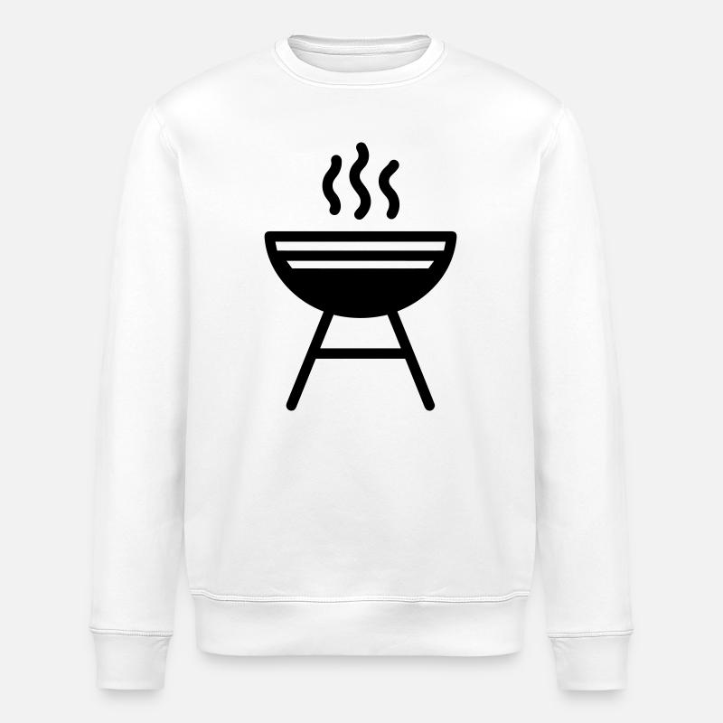 barbecue - Sweat bio ROLLER Stanley/Stella Unisexe - blanc