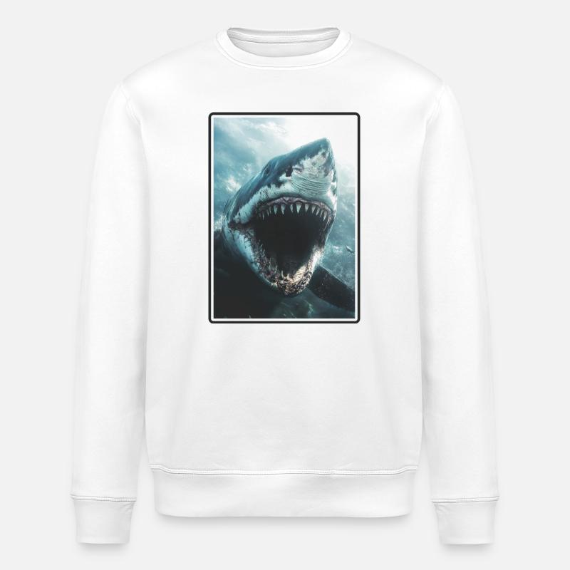 Requins Requin - Sweat bio ROLLER Stanley/Stella Unisexe - blanc