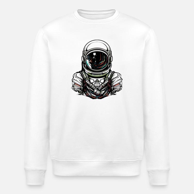 astronaut - Stanley/Stella Unisex Bio-Sweatshirt ROLLER - Weiß