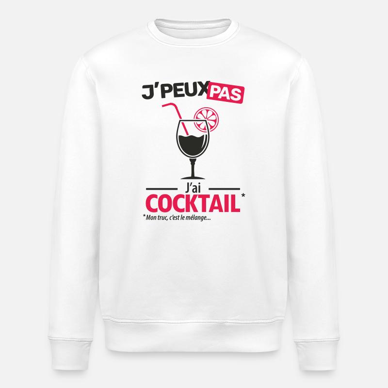 J'peux pas, j'ai cocktail - Sweat bio ROLLER Stanley/Stella Unisexe - blanc