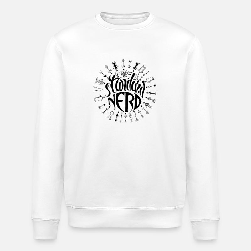 standardnerd noir - Sweat bio ROLLER Stanley/Stella Unisexe - blanc