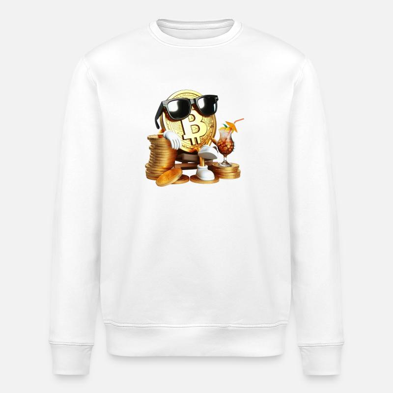 Refroidir le bitcoin - Sweat bio ROLLER Stanley/Stella Unisexe - blanc