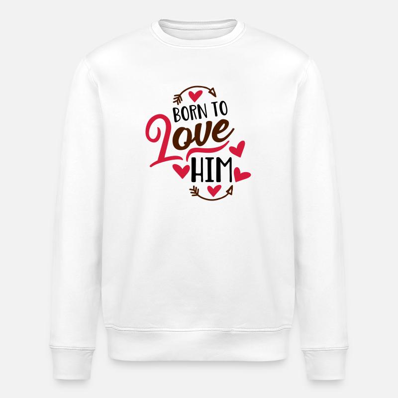 Liebe - Stanley/Stella Unisex Bio-Sweatshirt ROLLER - Weiß