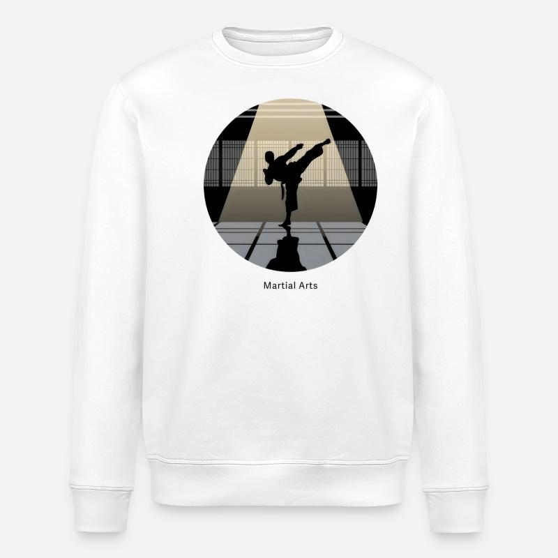 Martial Arts – Kampfkunst & Disziplin - Stanley/Stella Unisex Bio-Sweatshirt ROLLER - Weiß