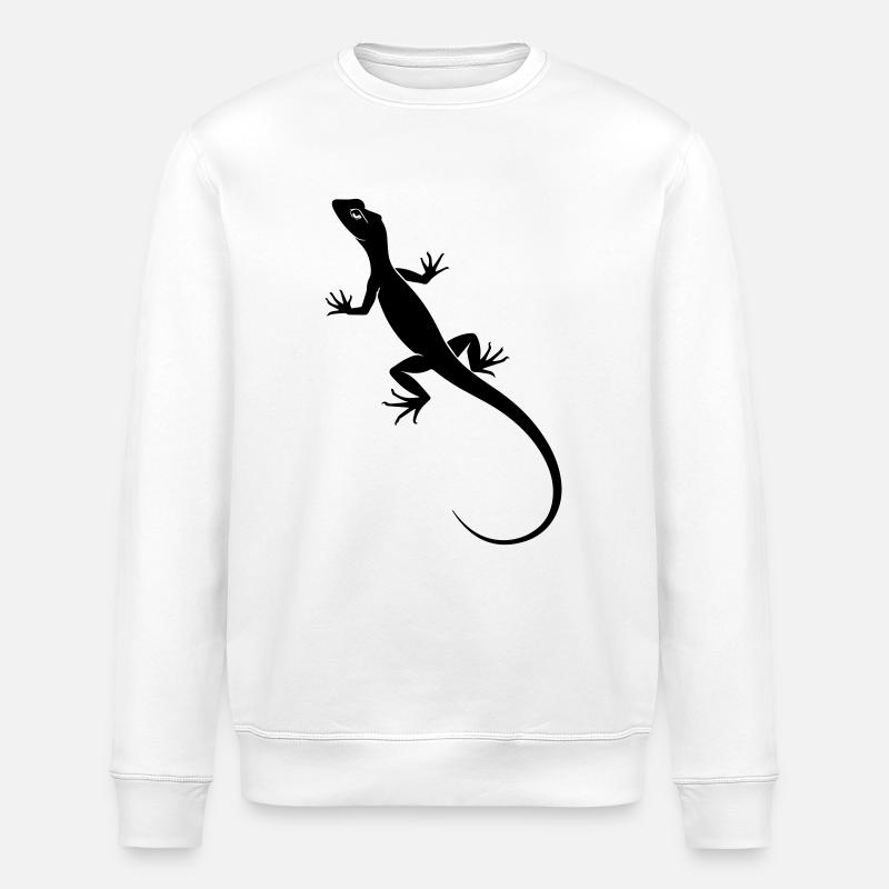 Lizard - Stanley/Stella ROLLER Unisex Organic Sweatshirt - white