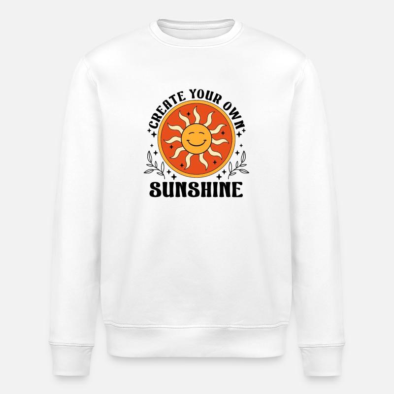 Soleil et brillance - Sweat bio ROLLER Stanley/Stella Unisexe - blanc