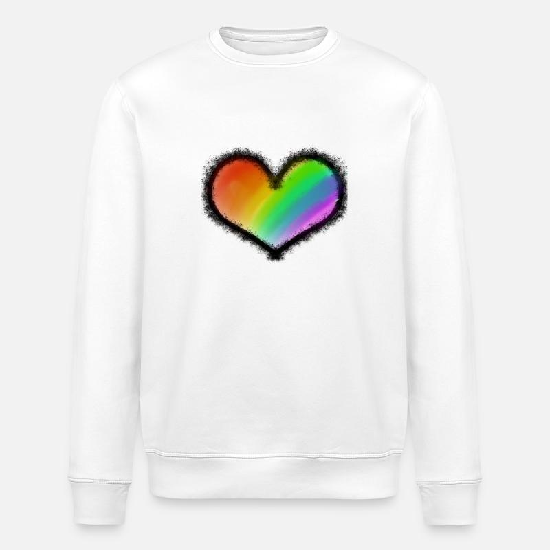 FIERTÉ AMOUR - Sweat bio ROLLER Stanley/Stella Unisexe - blanc