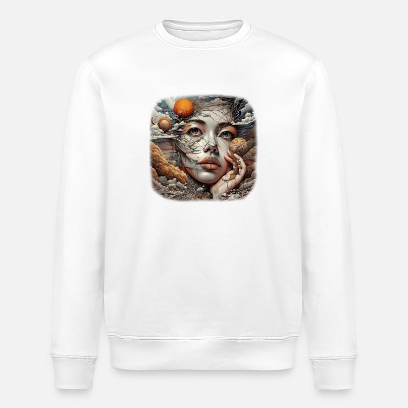 Devine Goddess - Stanley/Stella Unisex Bio-Sweatshirt ROLLER - Weiß