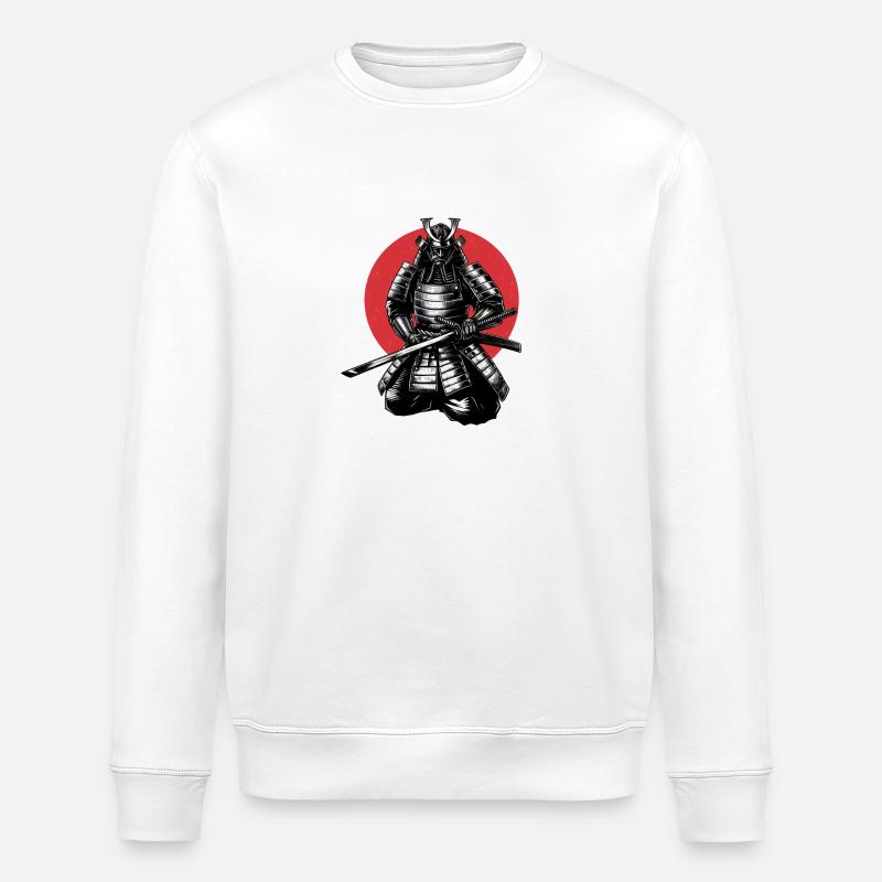 Samouraï - Sweat bio ROLLER Stanley/Stella Unisexe - blanc