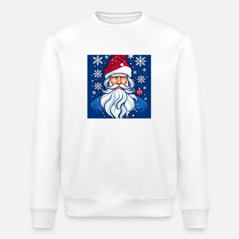 Weihnachtsmann - Stanley/Stella Unisex Bio-Sweatshirt ROLLER - Weiß