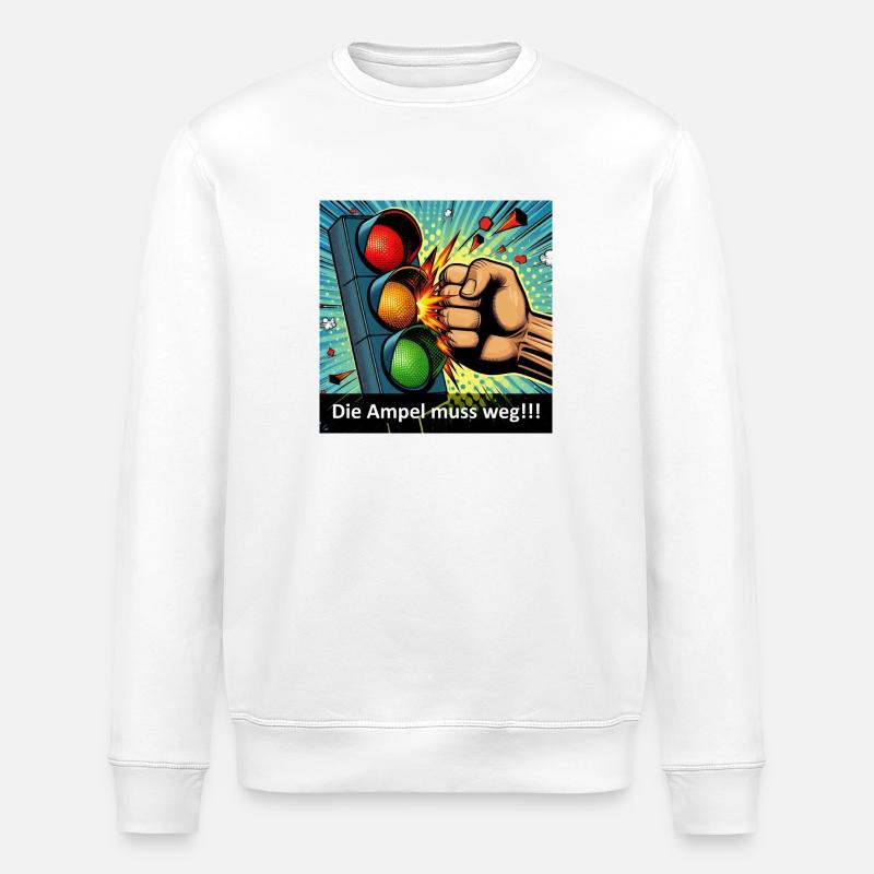Ende der Ampel - Stanley/Stella Unisex Bio-Sweatshirt ROLLER - Weiß