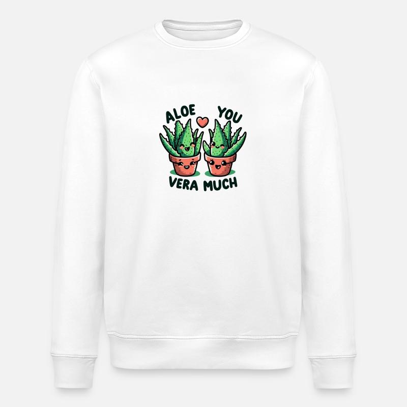 Aloe vous vera beaucoup - Sweat bio ROLLER Stanley/Stella Unisexe - blanc