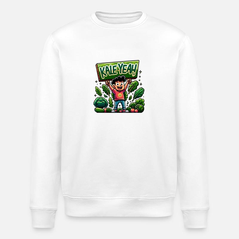 Kale Yeah - Stanley/Stella Unisex Bio-Sweatshirt ROLLER - Weiß