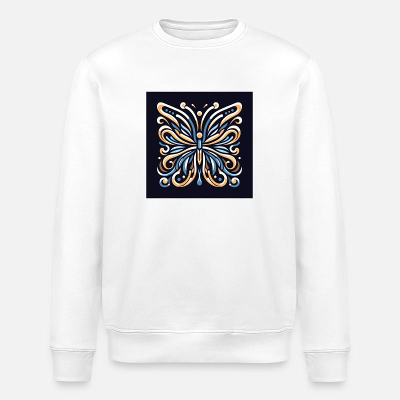 Butterfly Symphony - Stanley/Stella Unisex Bio-Sweatshirt ROLLER - Weiß