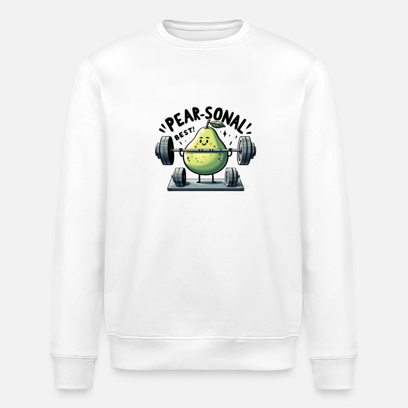 Pear-Sonal Best - Sweat bio ROLLER Stanley/Stella Unisexe - blanc