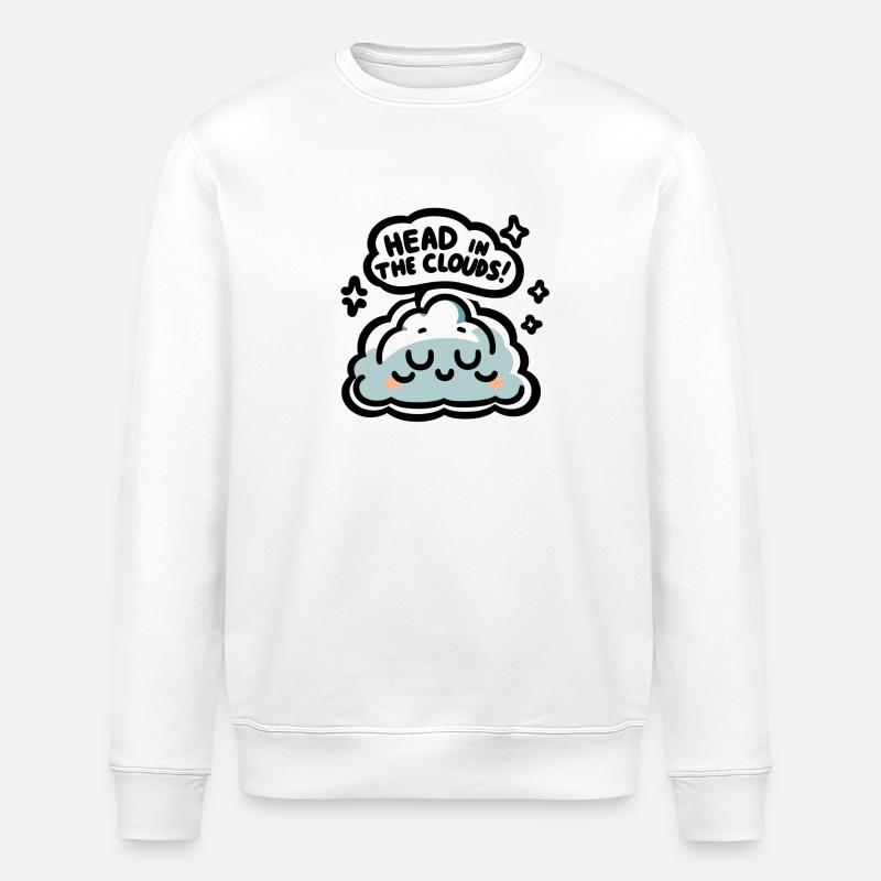 Head In The Clouds - Stanley/Stella Unisex Bio-Sweatshirt ROLLER - Weiß