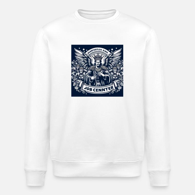 Arbeitslos King - Stanley/Stella Unisex Bio-Sweatshirt ROLLER - Weiß