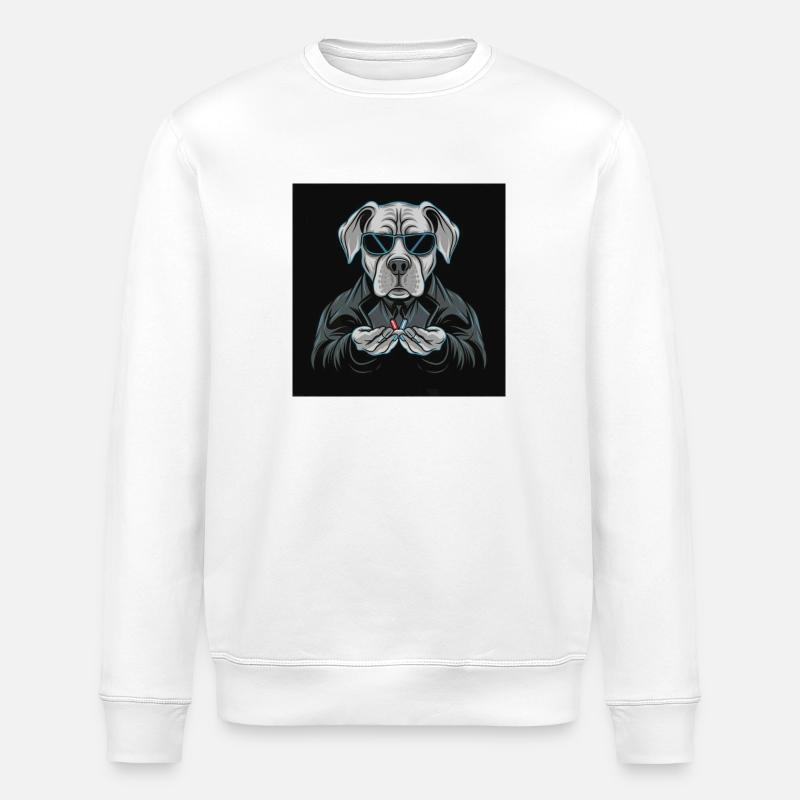 Morpheus Dog - Stanley/Stella Unisex Bio-Sweatshirt ROLLER - Weiß