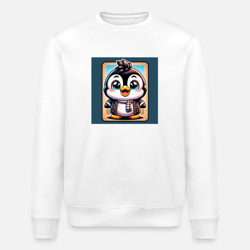 Pinguine - Stanley/Stella Unisex Bio-Sweatshirt ROLLER - Weiß