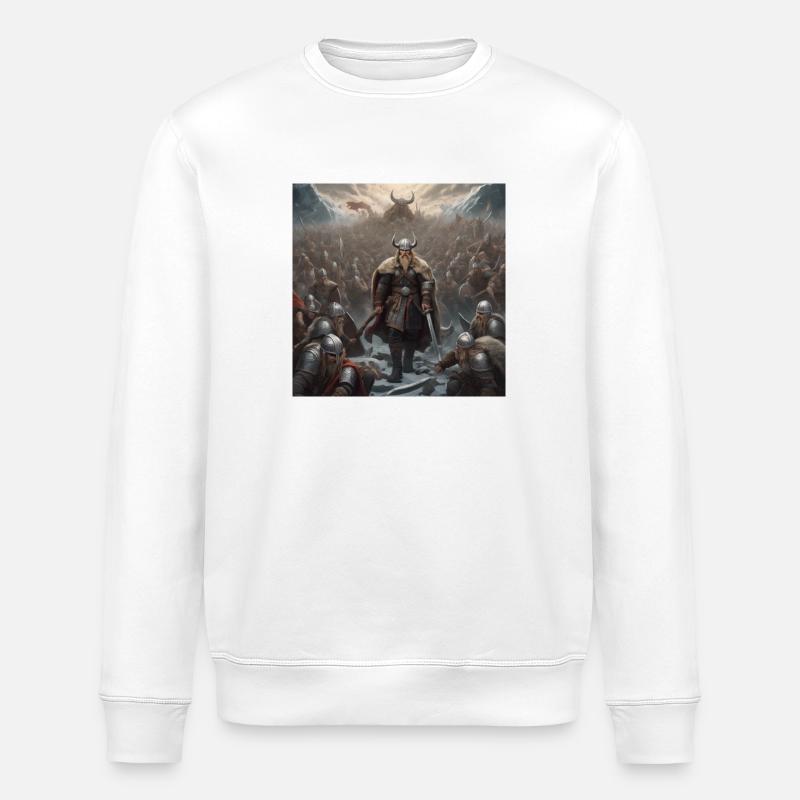 Wikinger Walhalla - Stanley/Stella Unisex Bio-Sweatshirt ROLLER - Weiß