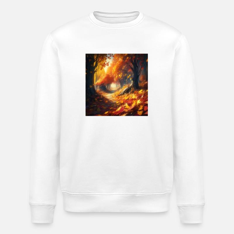 Herbstwelt - Stanley/Stella Unisex Bio-Sweatshirt ROLLER - Weiß