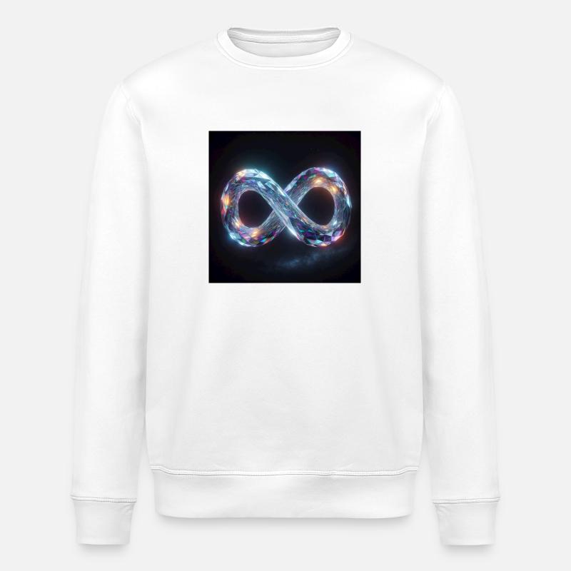 Infinity - Stanley/Stella ROLLER Unisex Organic Sweatshirt - white