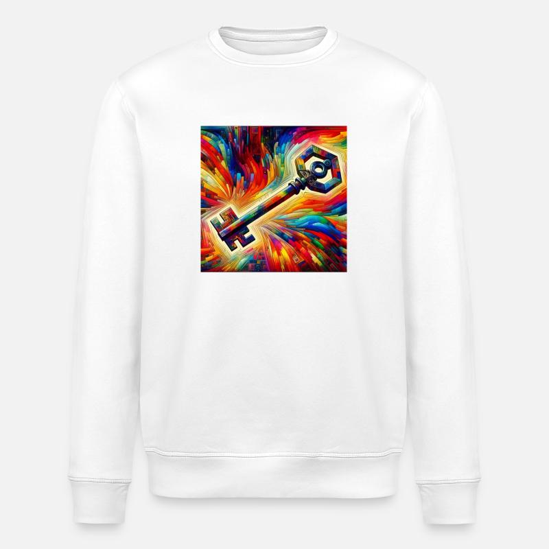 Clé - Sweat bio ROLLER Stanley/Stella Unisexe - blanc