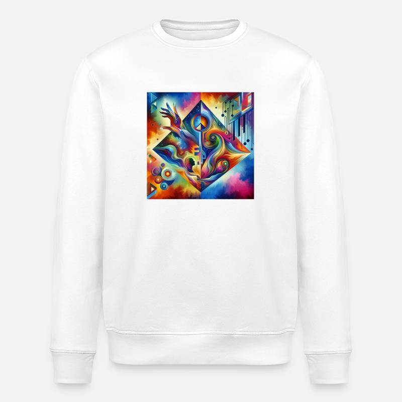 Schlüssel - Stanley/Stella Unisex Bio-Sweatshirt ROLLER - Weiß