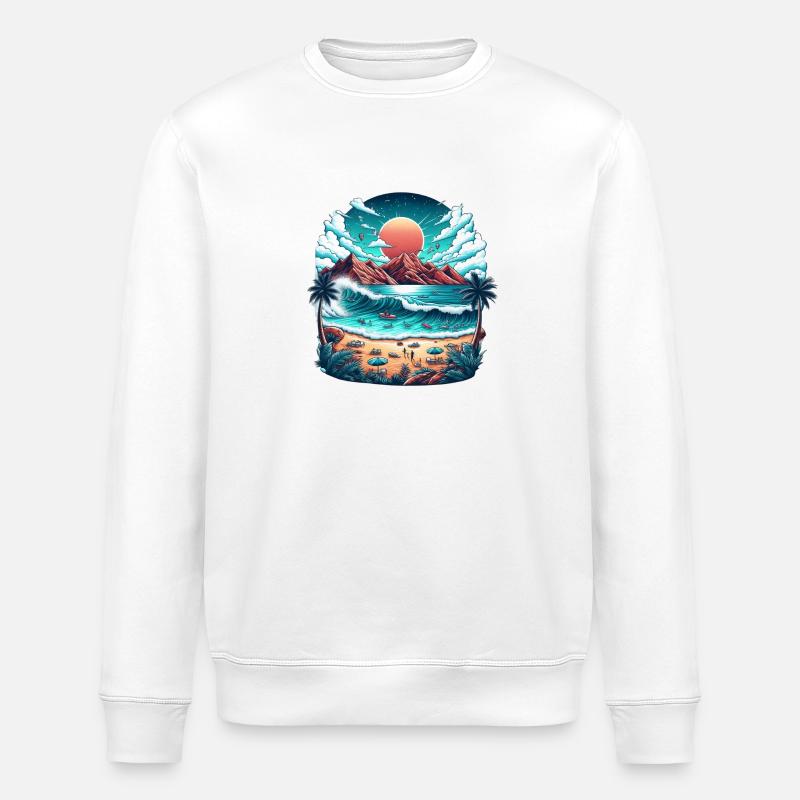 Summer feeling - Stanley/Stella Unisex Bio-Sweatshirt ROLLER - Weiß