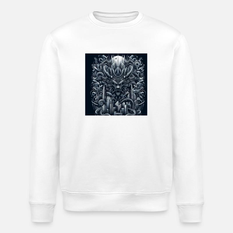 Stadtdrache - Stanley/Stella Unisex Bio-Sweatshirt ROLLER - Weiß