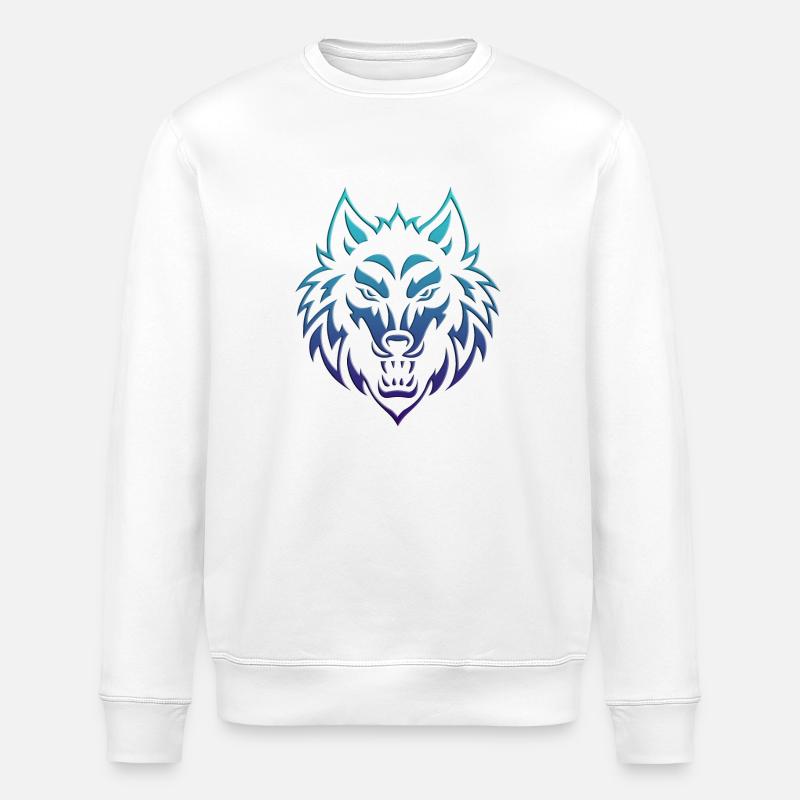 Wolf 2024 02 - Stanley/Stella Unisex Bio-Sweatshirt ROLLER - Weiß