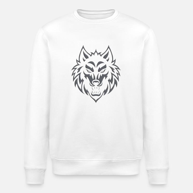 Wolf 2024 01 - Stanley/Stella Unisex Bio-Sweatshirt ROLLER - Weiß