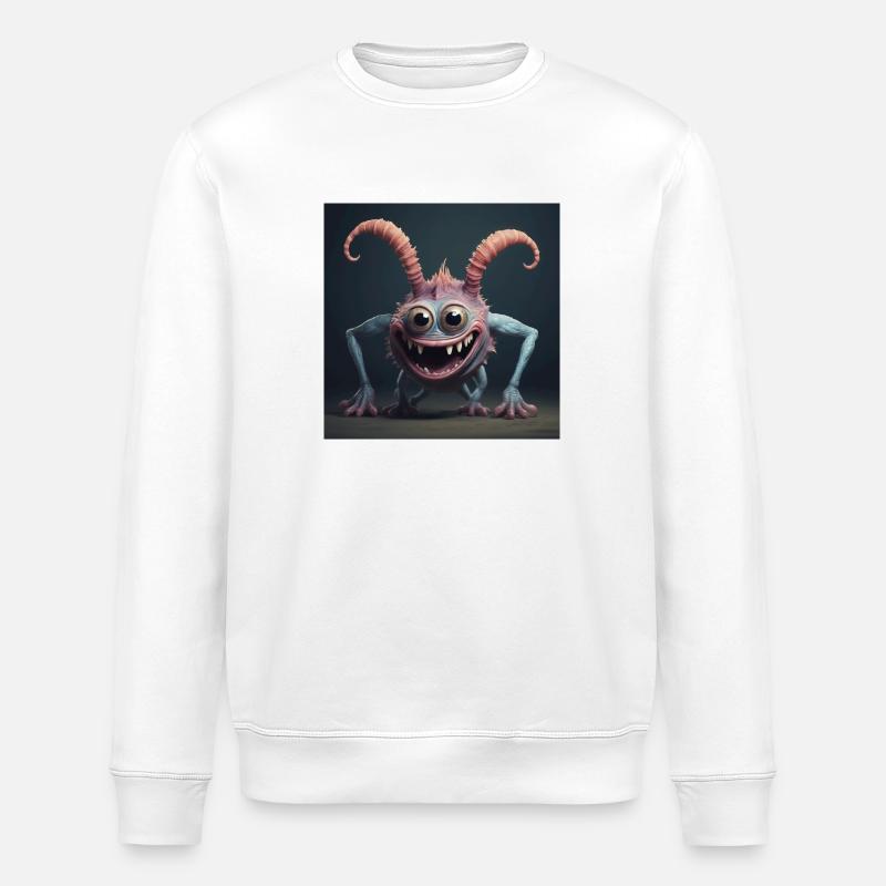 Fröhliches Geschöpf - Stanley/Stella Unisex Bio-Sweatshirt ROLLER - Weiß
