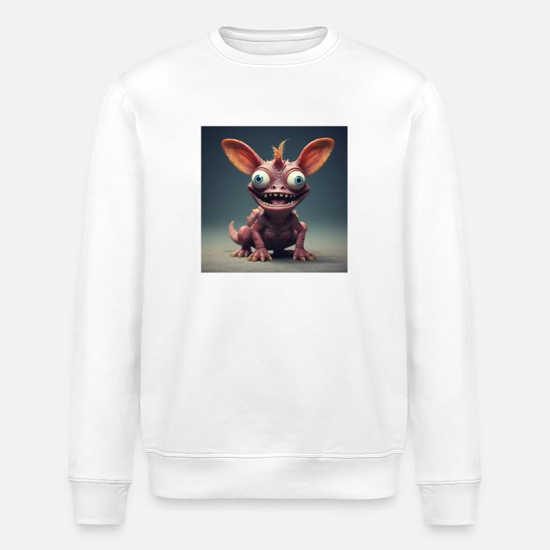 Créature joyeuse - Sweat bio ROLLER Stanley/Stella Unisexe - blanc