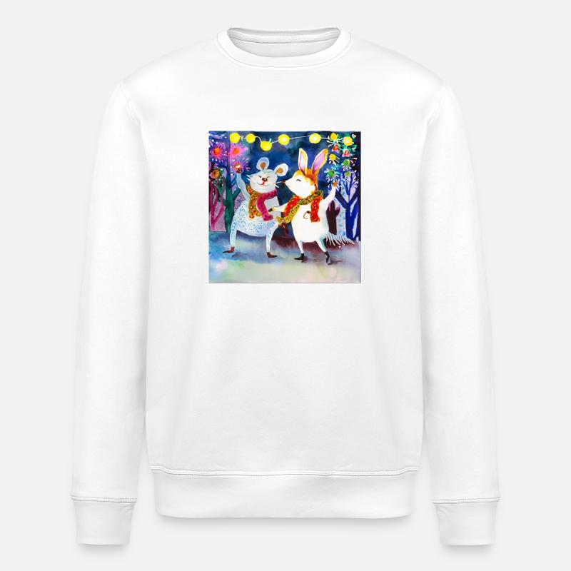 Tierischer Karneval - Stanley/Stella Unisex Bio-Sweatshirt ROLLER - Weiß