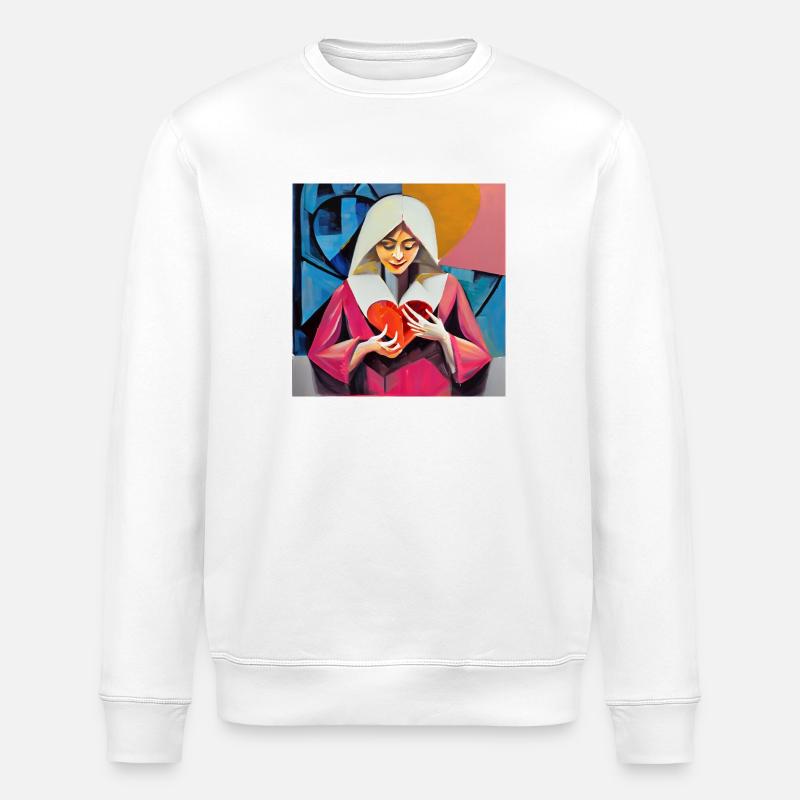 Bedingungslose Liebe - Stanley/Stella Unisex Bio-Sweatshirt ROLLER - Weiß