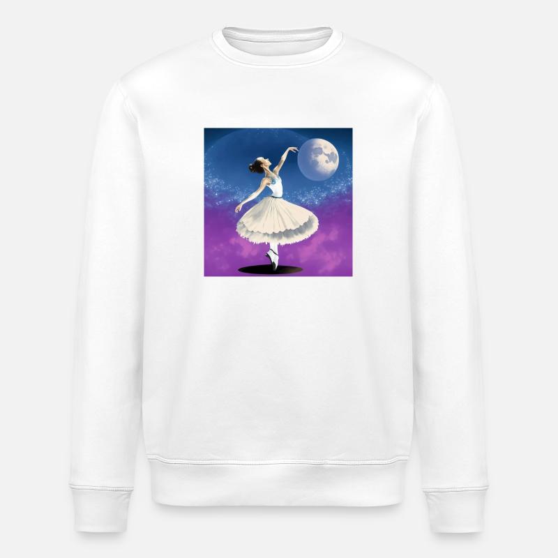 Zehenspitze - Stanley/Stella Unisex Bio-Sweatshirt ROLLER - Weiß