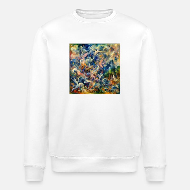Design Marc Chagall - Stanley/Stella Unisex Bio-Sweatshirt ROLLER - Weiß
