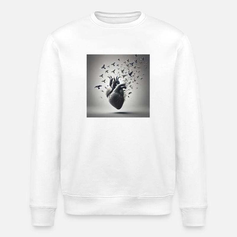 Émotions libérées - Sweat bio ROLLER Stanley/Stella Unisexe - blanc