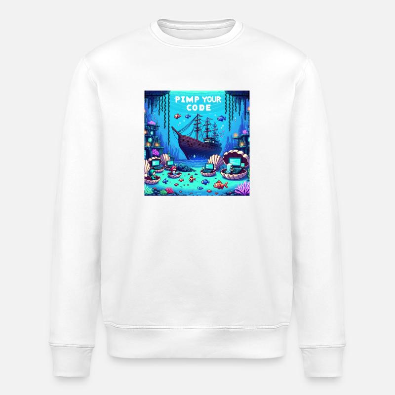 PimpYourCode sous-marin - Sweat bio ROLLER Stanley/Stella Unisexe - blanc