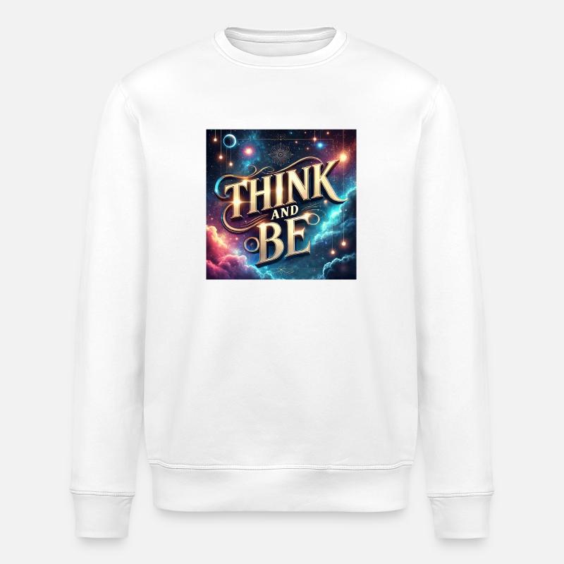 Think and be - Stanley/Stella Unisex Bio-Sweatshirt ROLLER - Weiß