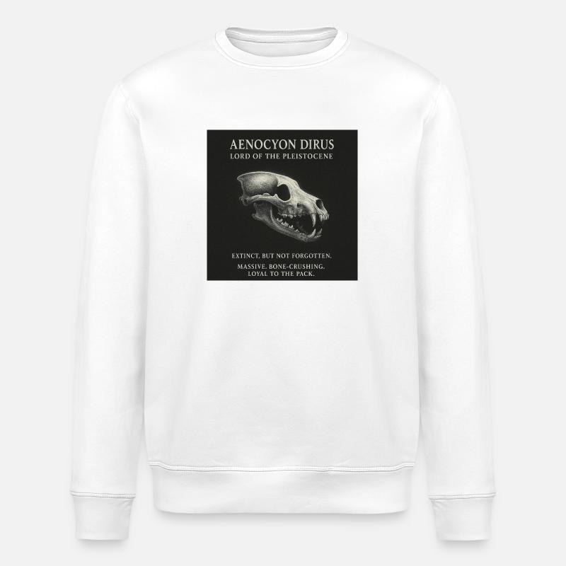 Schattenwolf - Aenocyon Dirus - Stanley/Stella Unisex Bio-Sweatshirt ROLLER - Weiß