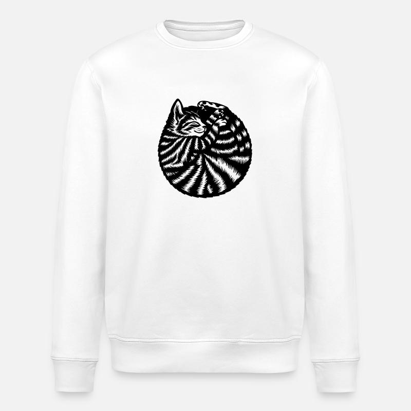 Chat Chat mignon - Sweat bio ROLLER Stanley/Stella Unisexe - blanc