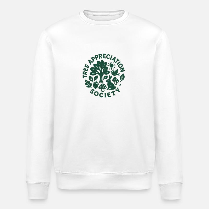 Baumliebhaber - Tree Appreciation Society - Stanley/Stella Unisex Bio-Sweatshirt ROLLER - Weiß