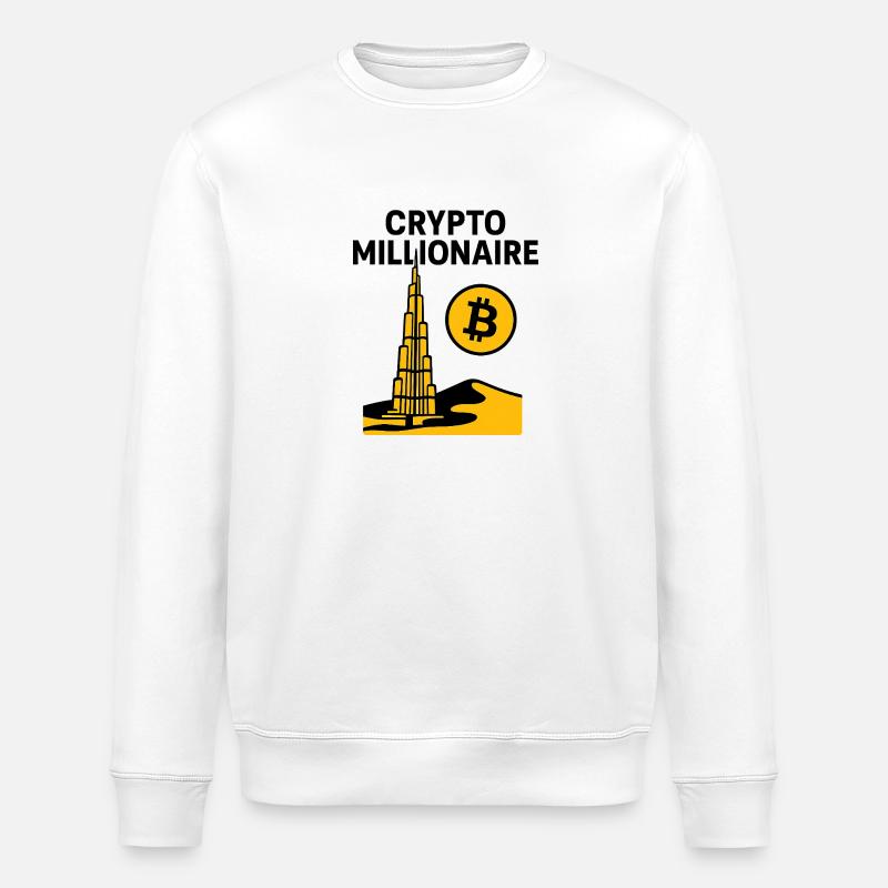 Crypto dubai - Stanley/Stella Unisex Bio-Sweatshirt ROLLER - Weiß