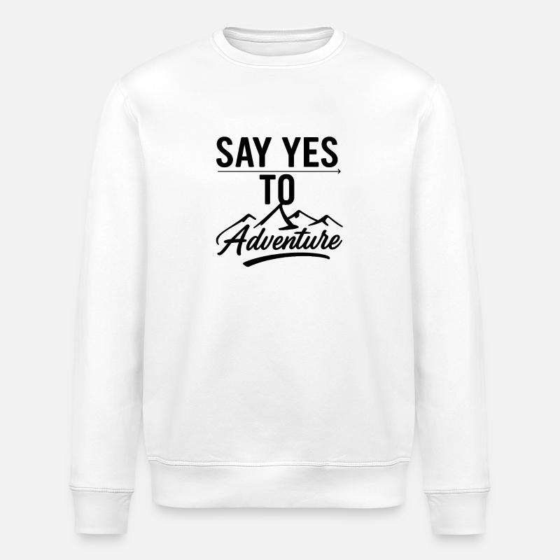 Dites à l’aventure - Sweat bio ROLLER Stanley/Stella Unisexe - blanc